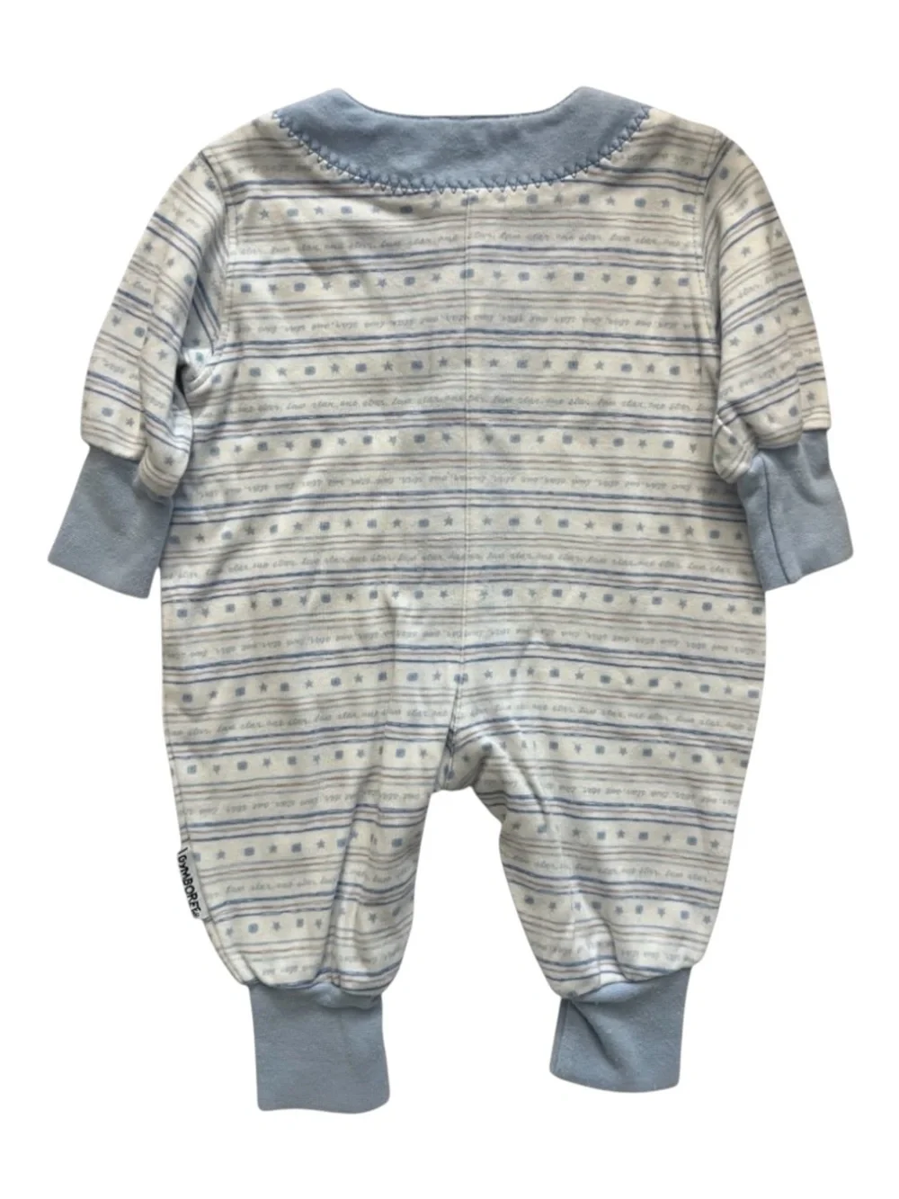 Vintage 90s Baby Blue Classic Boys Romper